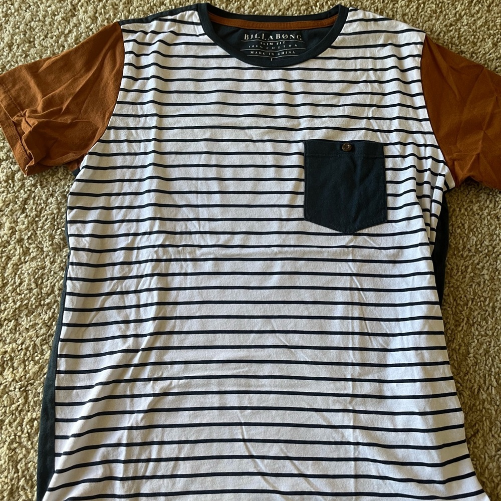 Billabong Striped Pocket Tee Slim Fit